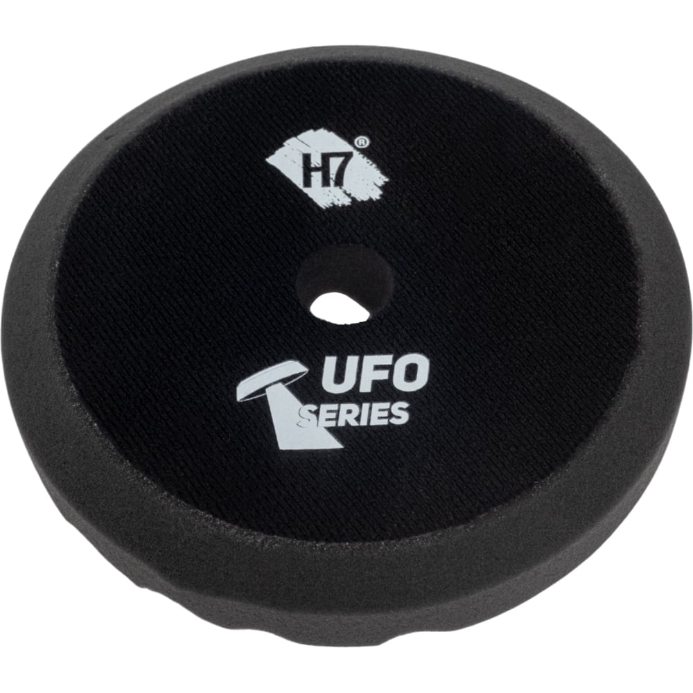 Изображение товара Круг полировальный поролоновый 150x30мм UFO Shine Protect мягкий рельефный черный H7 893410