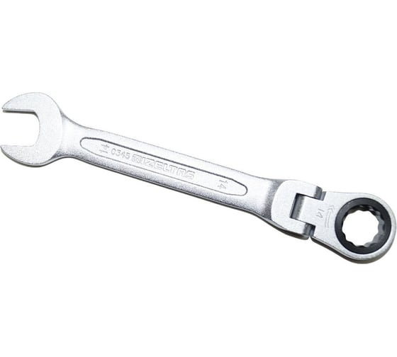 Изображение товара Комбинированный ключ трещоточный IZELTAS с шарниром 14мм, длина 164 мм, 345020014