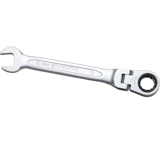 Изображение товара Комбинированный ключ трещоточный IZELTAS с шарниром 11мм, длина 142 мм, 345020011