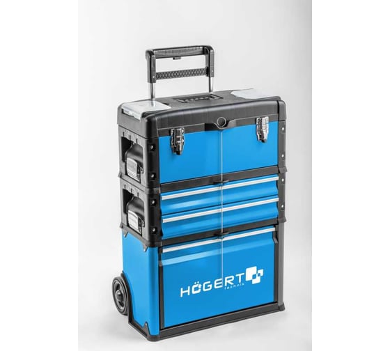 Изображение товара Тележка для инструментов HOEGERT TECHNIK 3 модуля HT7G080