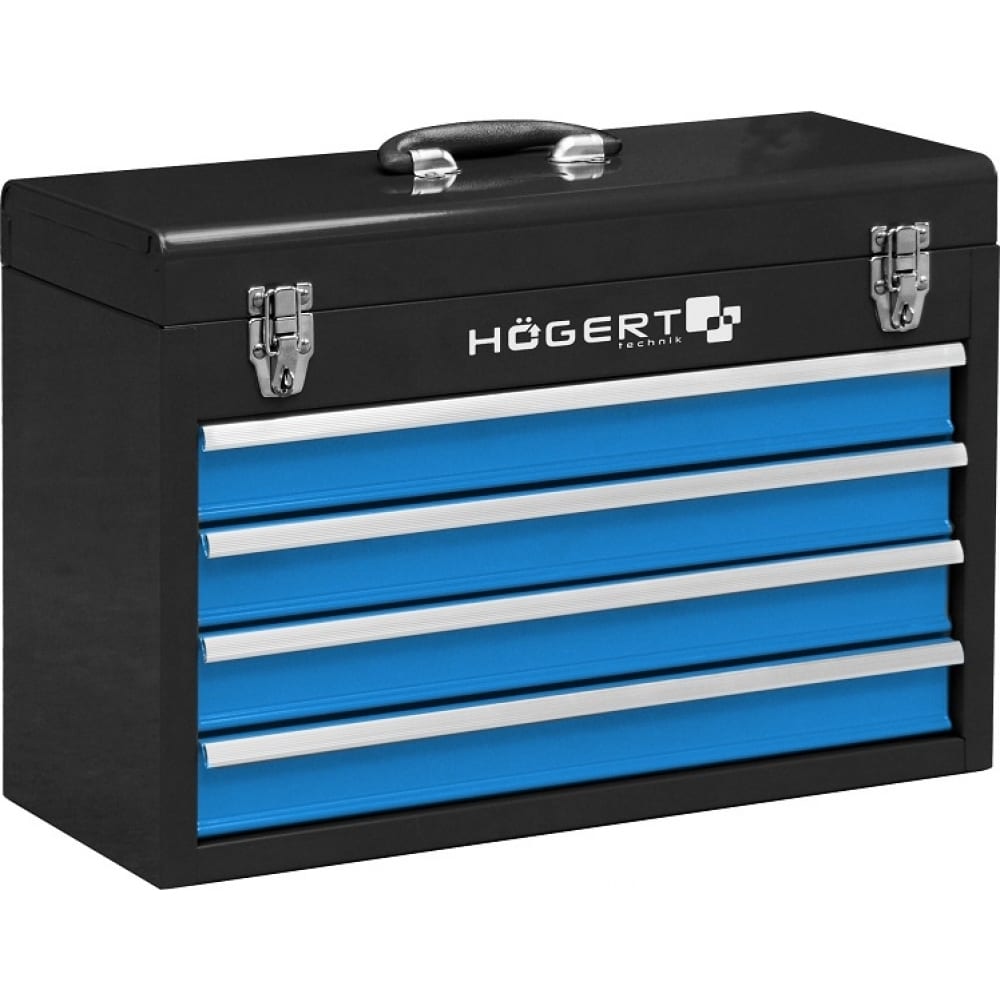 Металлический инструментальный ящик HOEGERT TECHNIK почтовый ящик без замка металл синий