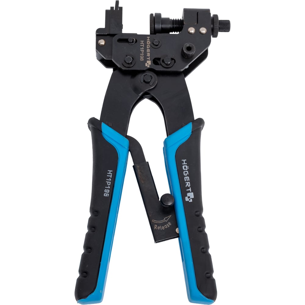 Изображение товара Пресс-клещи для кабелей HOEGERT TECHNIK HT1P198 с храповым механизмом