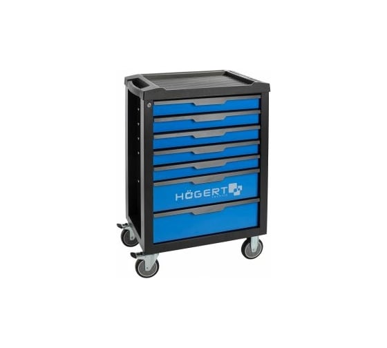 Изображение товара Тележка для инструментов HOEGERT TECHNIK 7 ящиков HT7G048