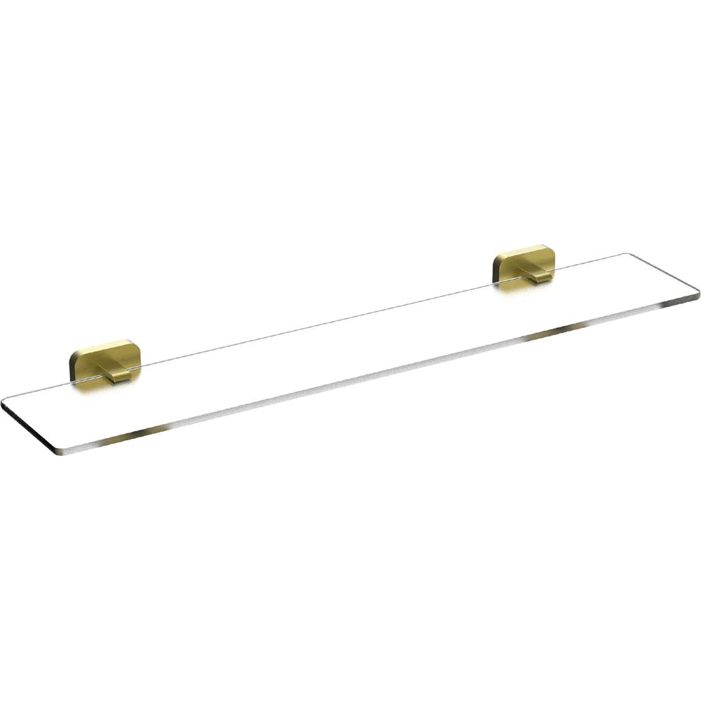 Изображение товара Стеклянная полка для ванной Wonzon & Woghand GRAFFITY золото 600 мм