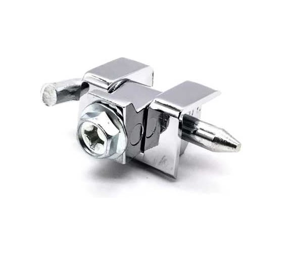 Изображение товара Петля угловая РУССКИЕ ЗАМКИ RZP 097-22 (хром, под металл 2,2 мм), 4 шт 0087