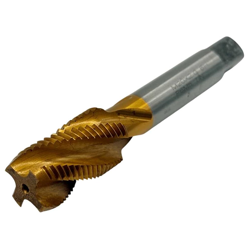 Изображение товара Метчик машинно-ручной TORNERI М 20х2.0 Р6М5 с покрытием TiN для стали