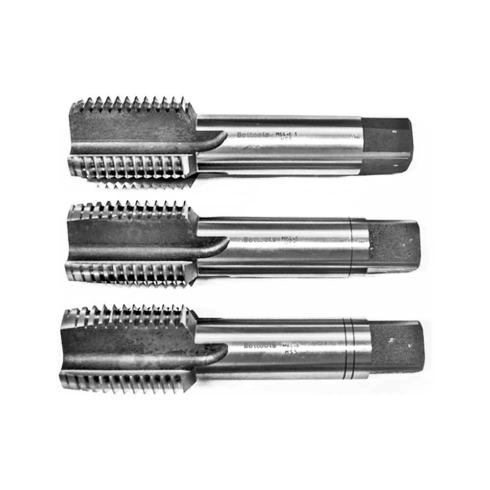 Изображение товара Метчик Русский Инструмент М64х6 машинно-ручной HSS, 3 шт комплект