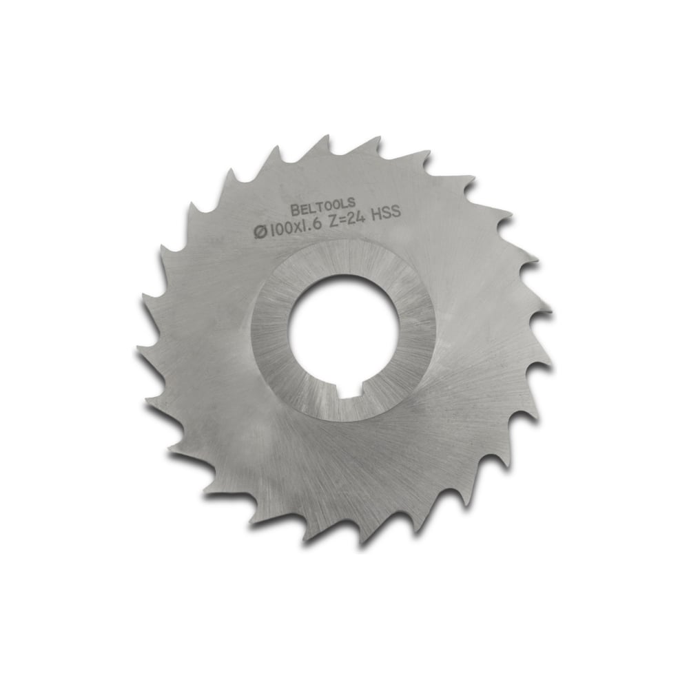 Изображение товара Фреза прорезная Beltools 100х1,6х27 Z=24 с внутренним диаметром 27 мм