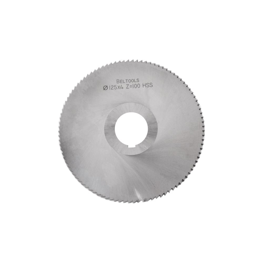 Изображение товара Фреза прорезная Beltools 125х4х27 Z=100 тип 1 без ступицы, с ш/п HSS ГОСТ 2679-93 ri.174.2138
