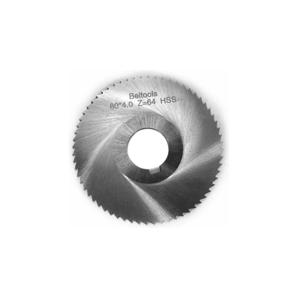Изображение товара Фреза прорезная Beltools 80х4х22 Z=64 для обработки стали и металлов