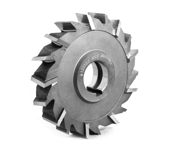 Изображение товара Фреза трехсторонняя 125х25х32 Z=18 тип 2 HSS разнонаправленный зуб ГОСТ 28527-90 Beltools ri.179.652