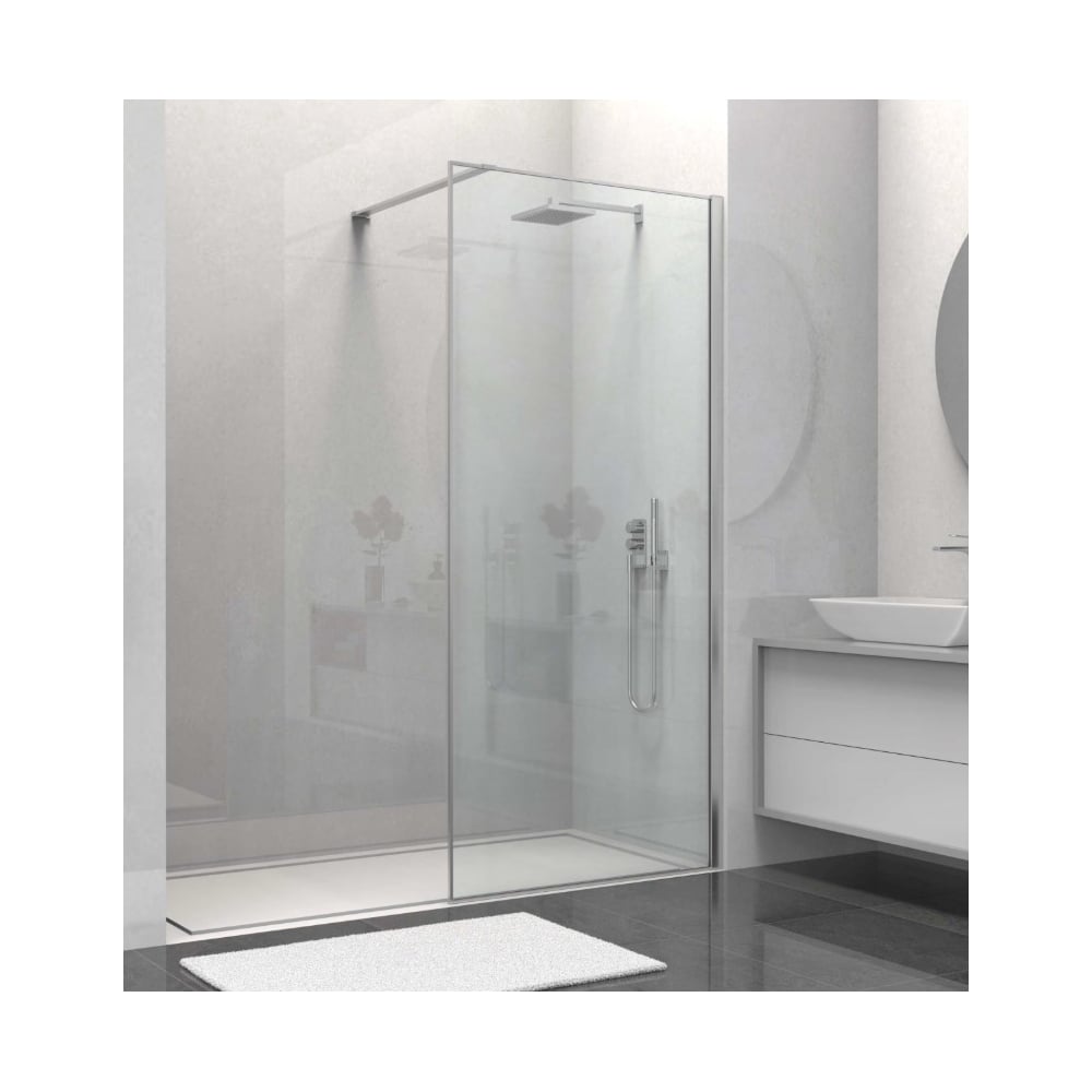 Изображение товара Душевая перегородка VINCEA Walk-In 900_2000 хром стекло прозрачное