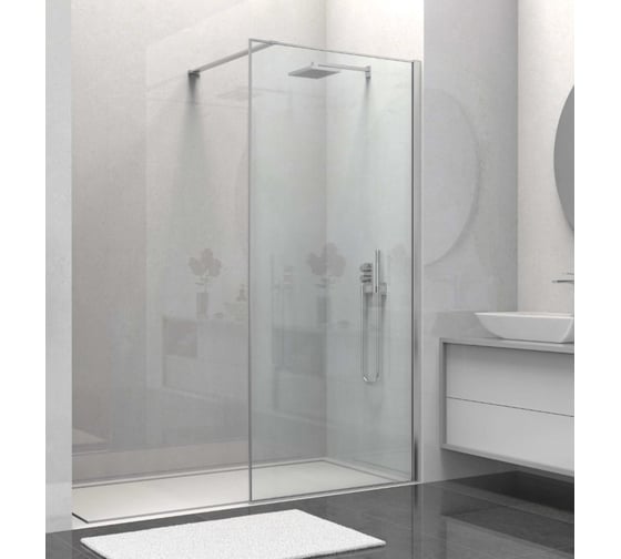 Изображение товара Душевая перегородка VINCEA Walk-In 900_2000, хром, стекло прозрачное VSW-1HS900CL