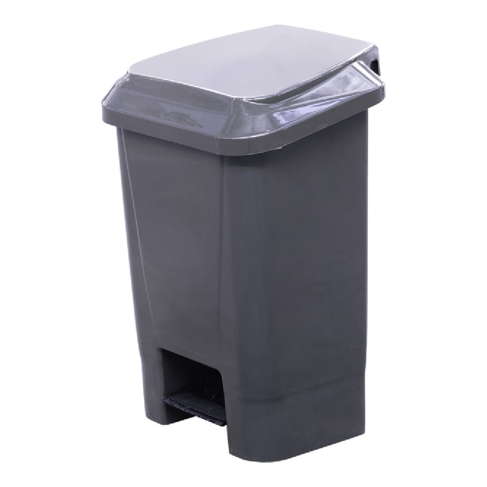 Изображение товара Мусорный контейнер полимерный Тара.ру 30л.,с педалью, с пакетодержателем, серый 37802