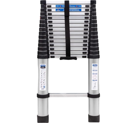 Изображение товара Лестница телескопическая алюминиевая бытовая Scheppach 4.7м, 16 ступеней Sch-UP470(62495)