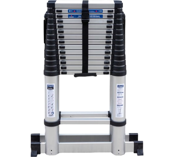 Изображение товара Стремянка телескопическая алюминиевая бытовая Scheppach 4.4м, 15+15 ступеней Sch-UP440-2(62505)