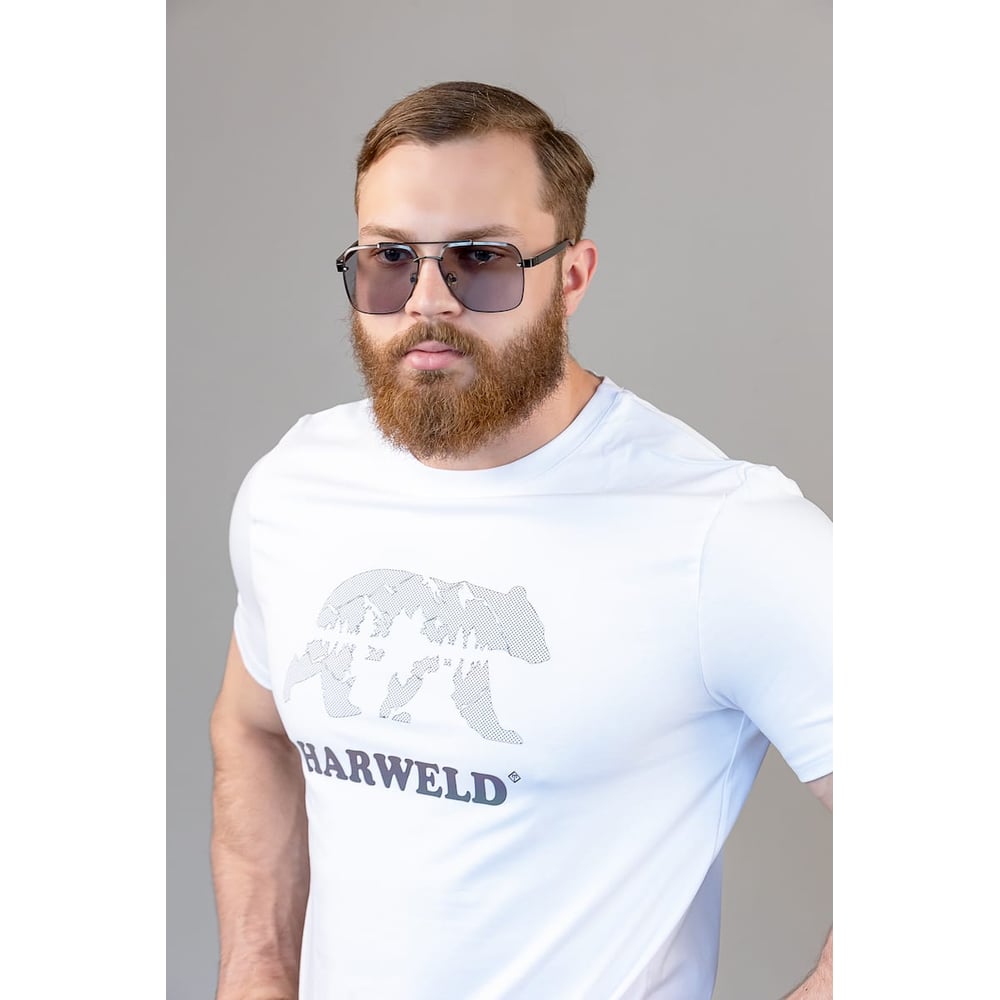 Изображение товара Футболка ТЗРО Harweld белая XL натуральная ткань повседневная комфортная
