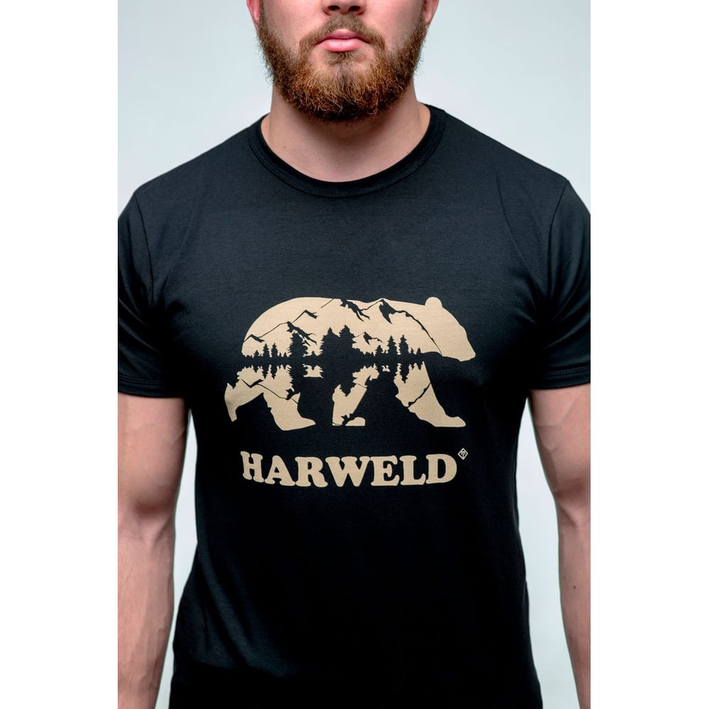 Изображение товара Футболка ТЗРО Harweld черная р М натуральный хлопок комфортная повседневная одежда