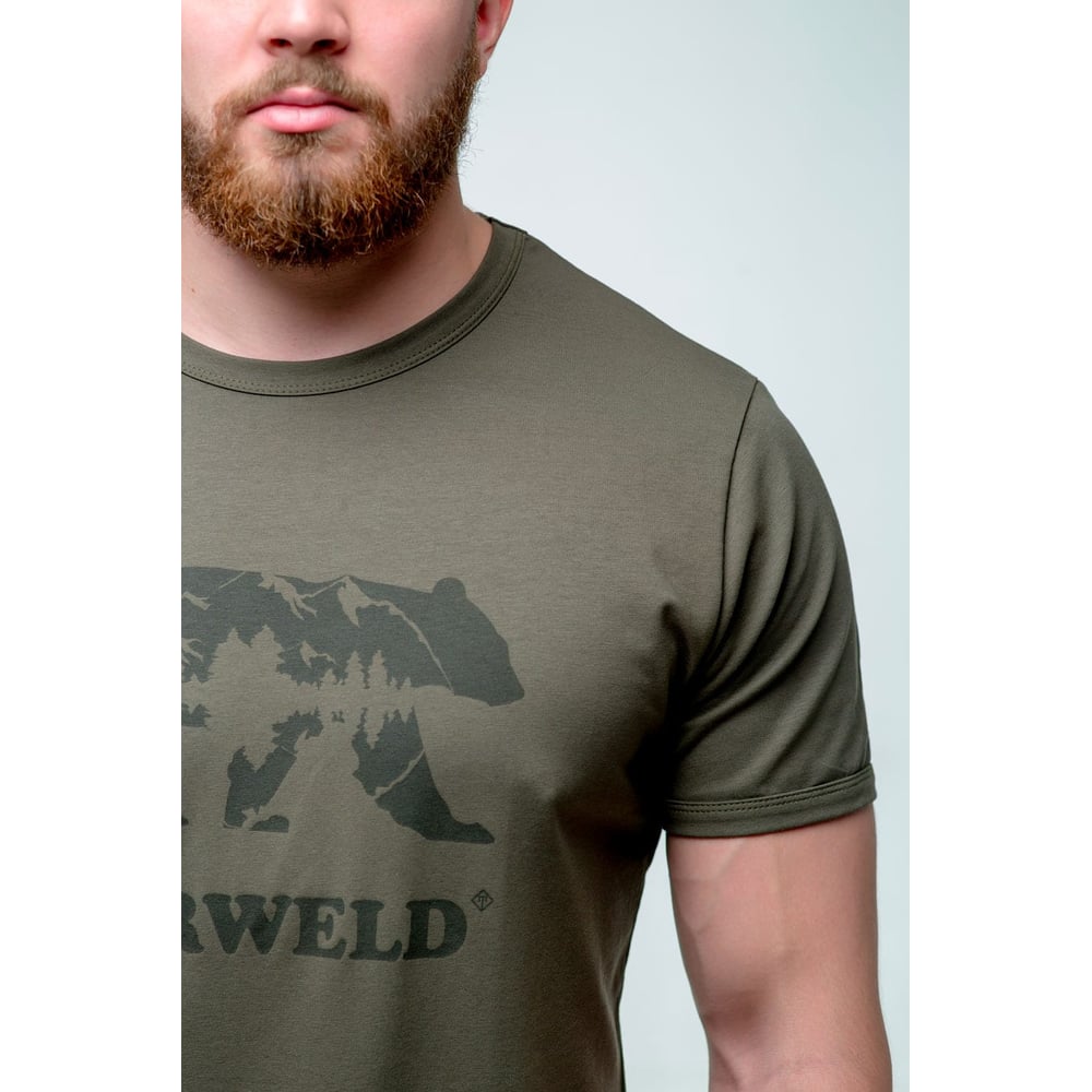 Изображение товара Футболка ТЗРО Harweld хаки, размер L для повседневной носки