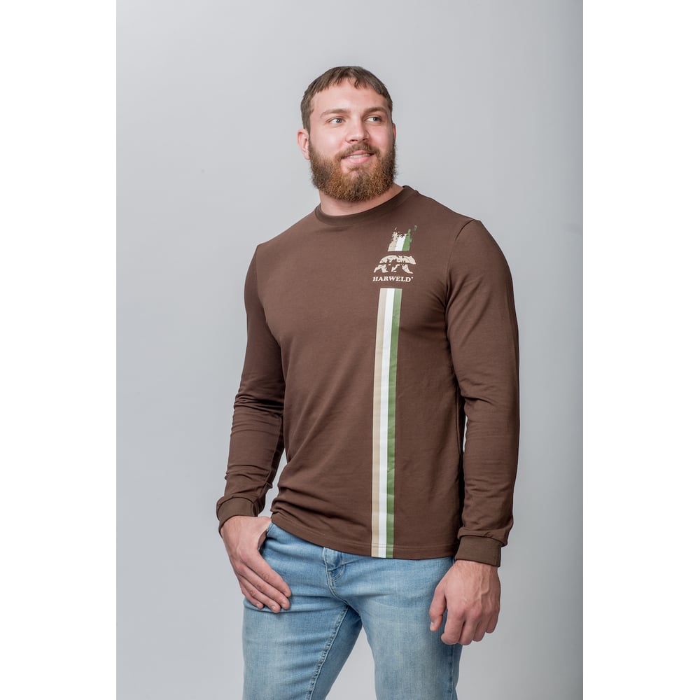 Изображение товара Лонгслив ТЗРО "Russian Hunt" шоколадный для унисекс, р. L