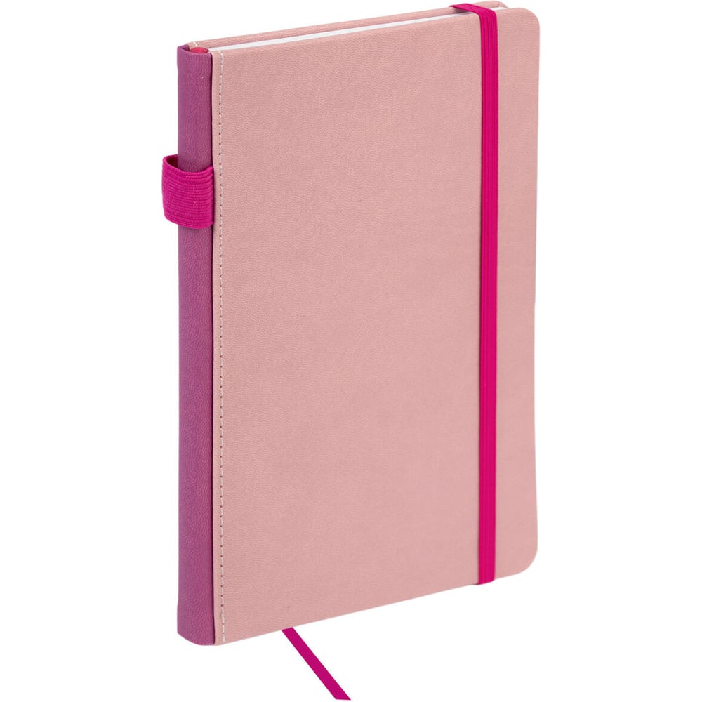 Изображение товара Блокнот BRAUBERG А5 Edge с искусственной кожей 80 листов розовый
