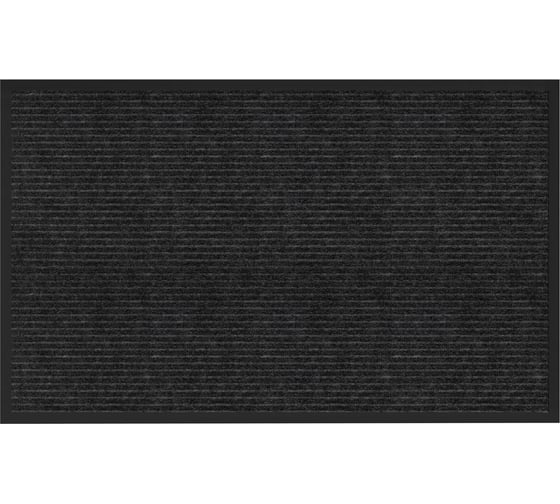 Изображение товара Коврик придверный ОФИСМАГ 50x80см ЧЕРНЫЙ влаго-грязезащитный, 450гр/м2, ребристый, PRIMILA EXTRA 701028