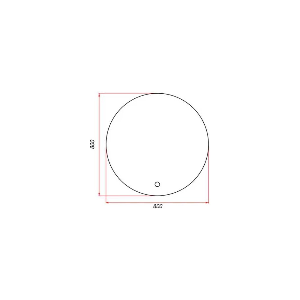 Изображение товара Зеркало для ванной ЗОВ 80 ZD80 круглое настенное modern стиль