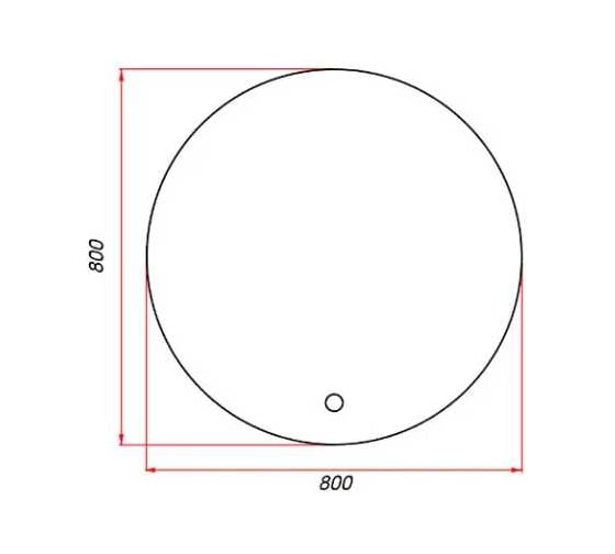 Изображение товара Зеркало для ванной ЗОВ 80 ZD80