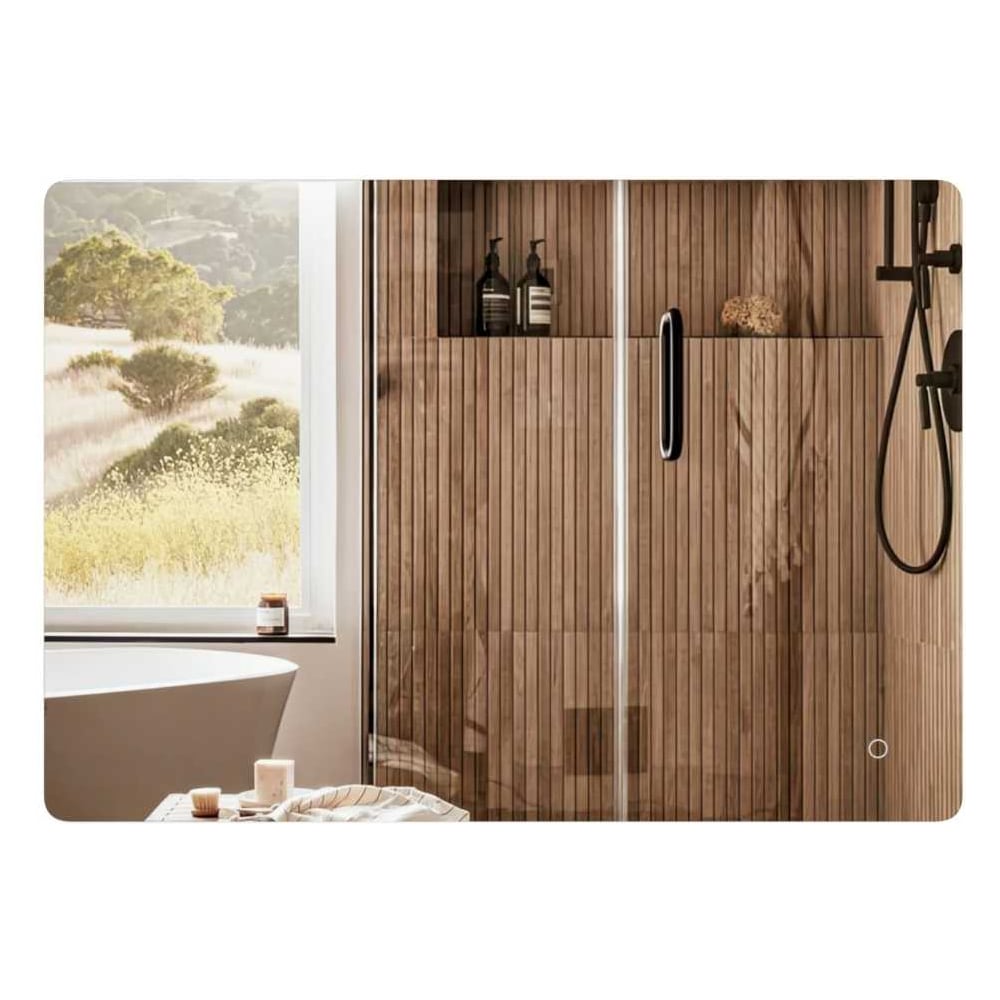 Изображение товара Зеркало для ванной ЗОВ Z8060 с сенсорной подсветкой и прямоугольной формой