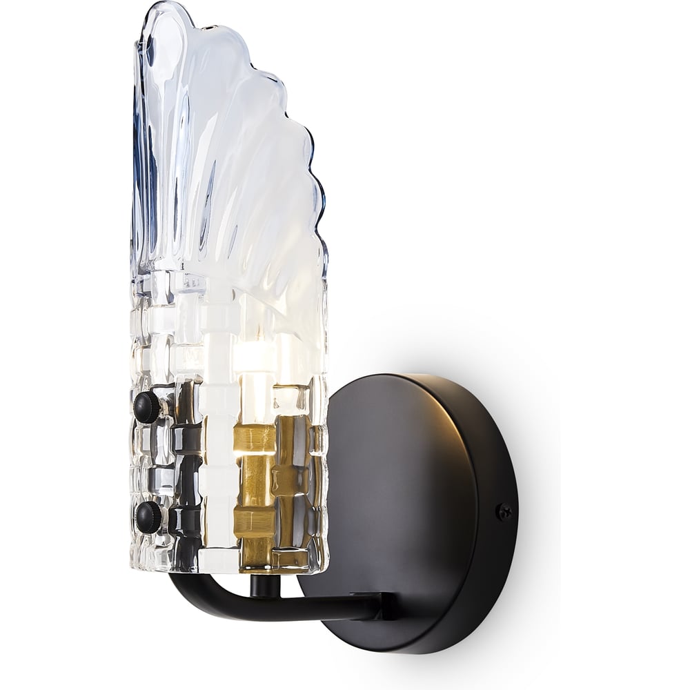 Изображение товара Настенный светильник Freya FR5525WL-01GB в черном и золотом цвете