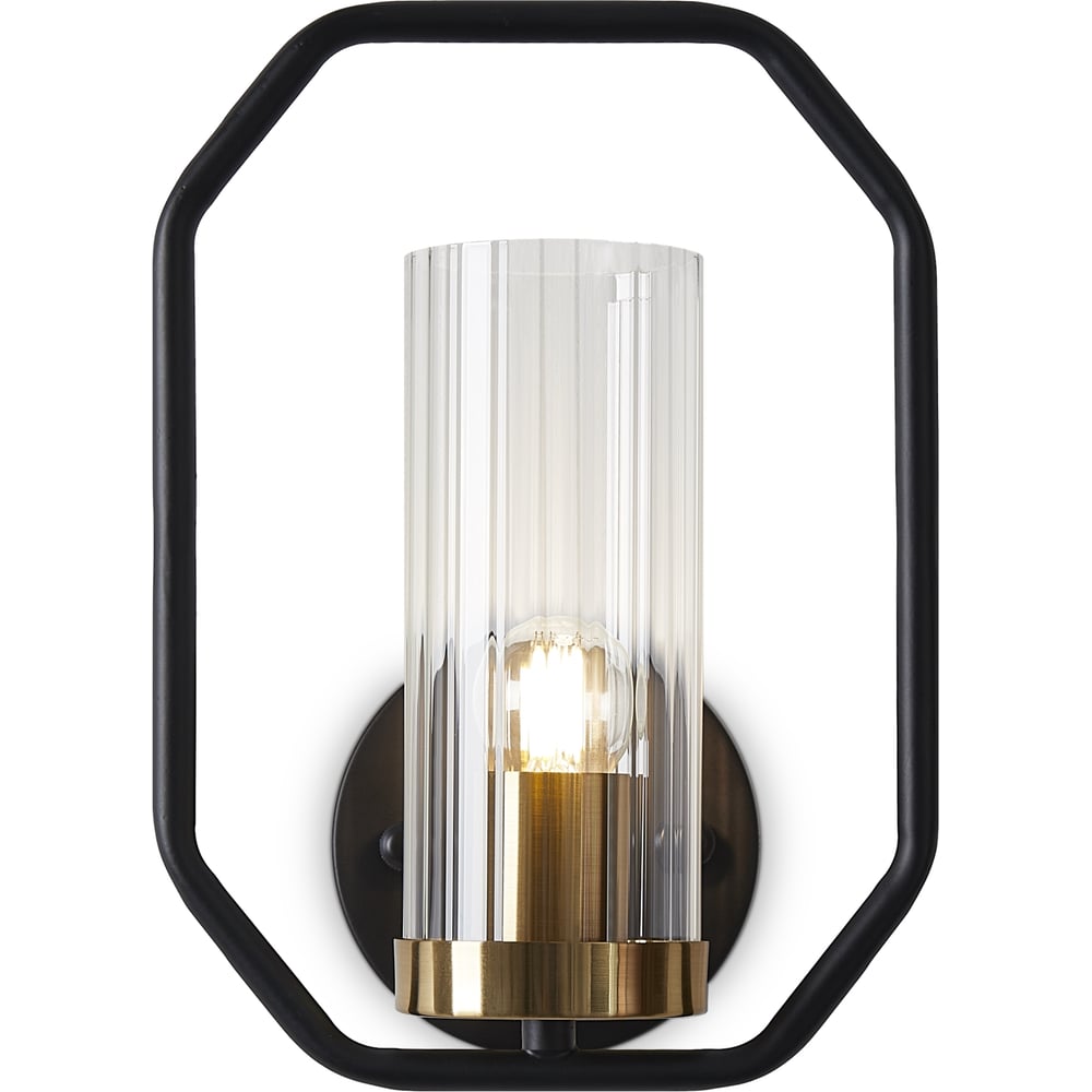 Изображение товара Настенный светильник Freya FR5524WL-01BBZ современный стиль с плафоном из стекла