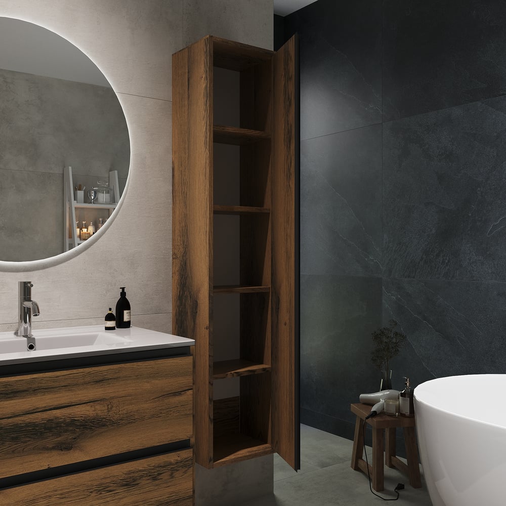 Изображение товара Подвесной пенал для ванной ЗОВ Парма Аттик, современный стиль, вместительный