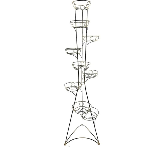 Изображение товара Подставка под цветы Удачный Сезон Классика 9 горшков с позолотой 2048