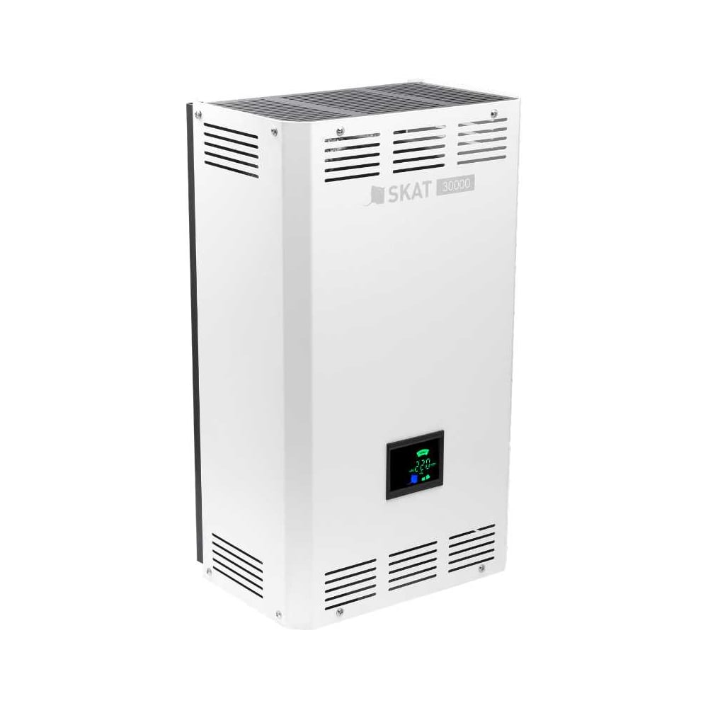 Изображение товара Стабилизатор напряжения SKAT ST-30000 LED 9103 20 кВт для дома и офиса