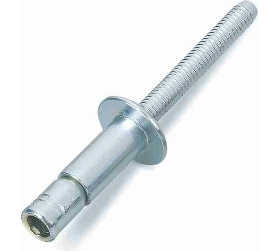 Изображение товара Тяговая заклепка ЦКИ Ст/Ст, плоск., 6.4х14, структурная M-Lock REX, E: 2.0-9.5 мм, уп. 50 шт. 64492