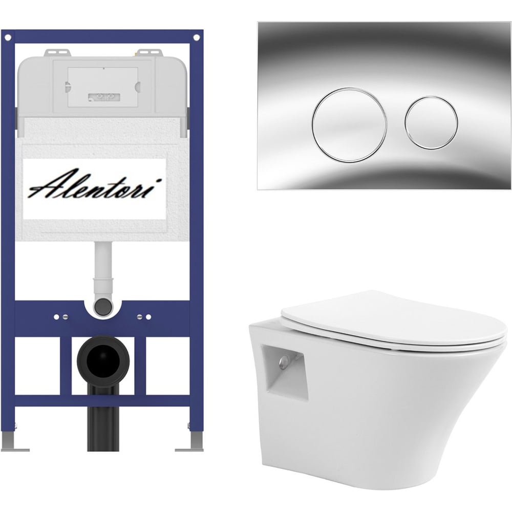 Изображение товара Комплект инсталляции для подвесного унитаза ALENTORI AL.SIS11TAL