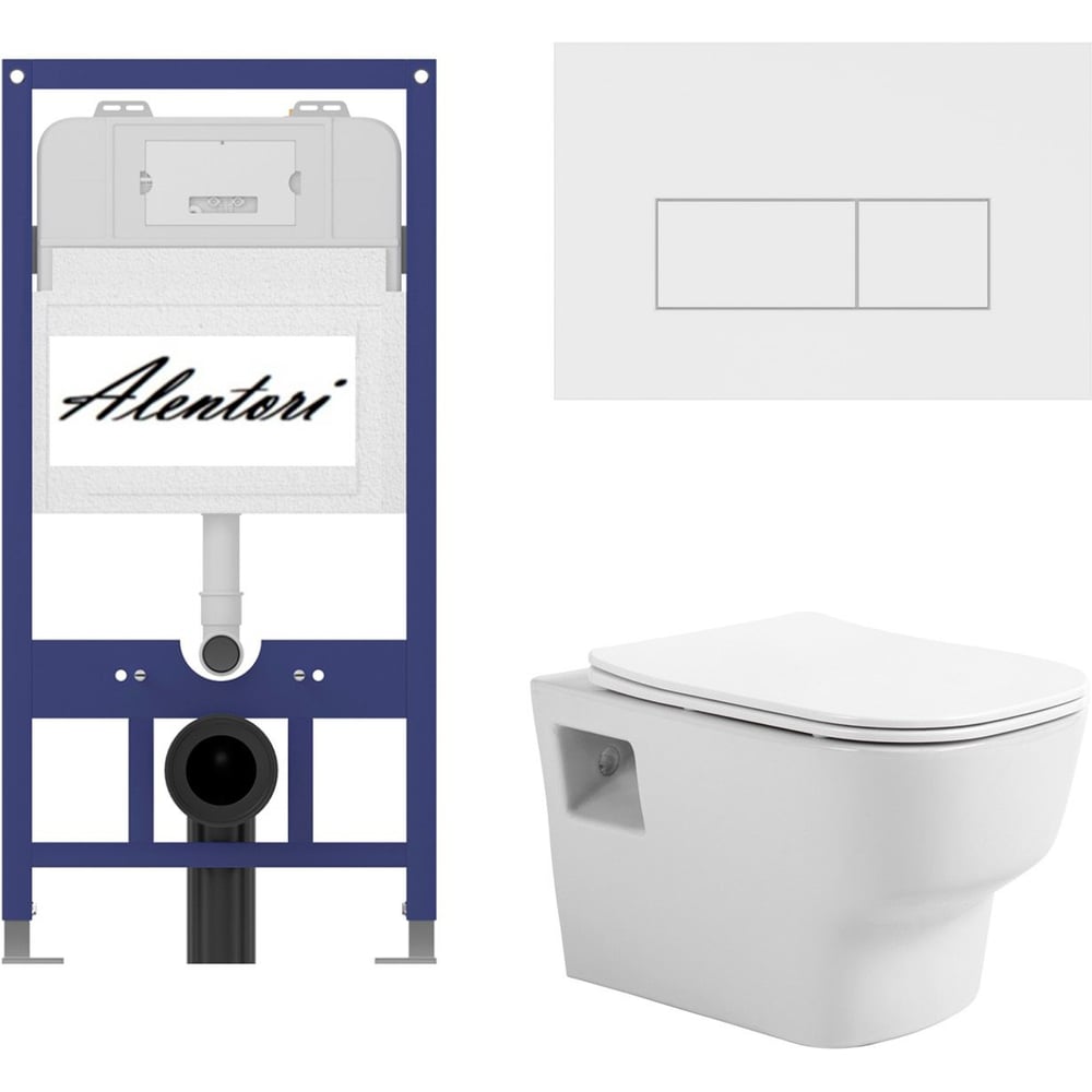 Изображение товара Инсталляция для подвесного унитаза ALENTORI AL.SIS11TAL.CHI018WM1000090