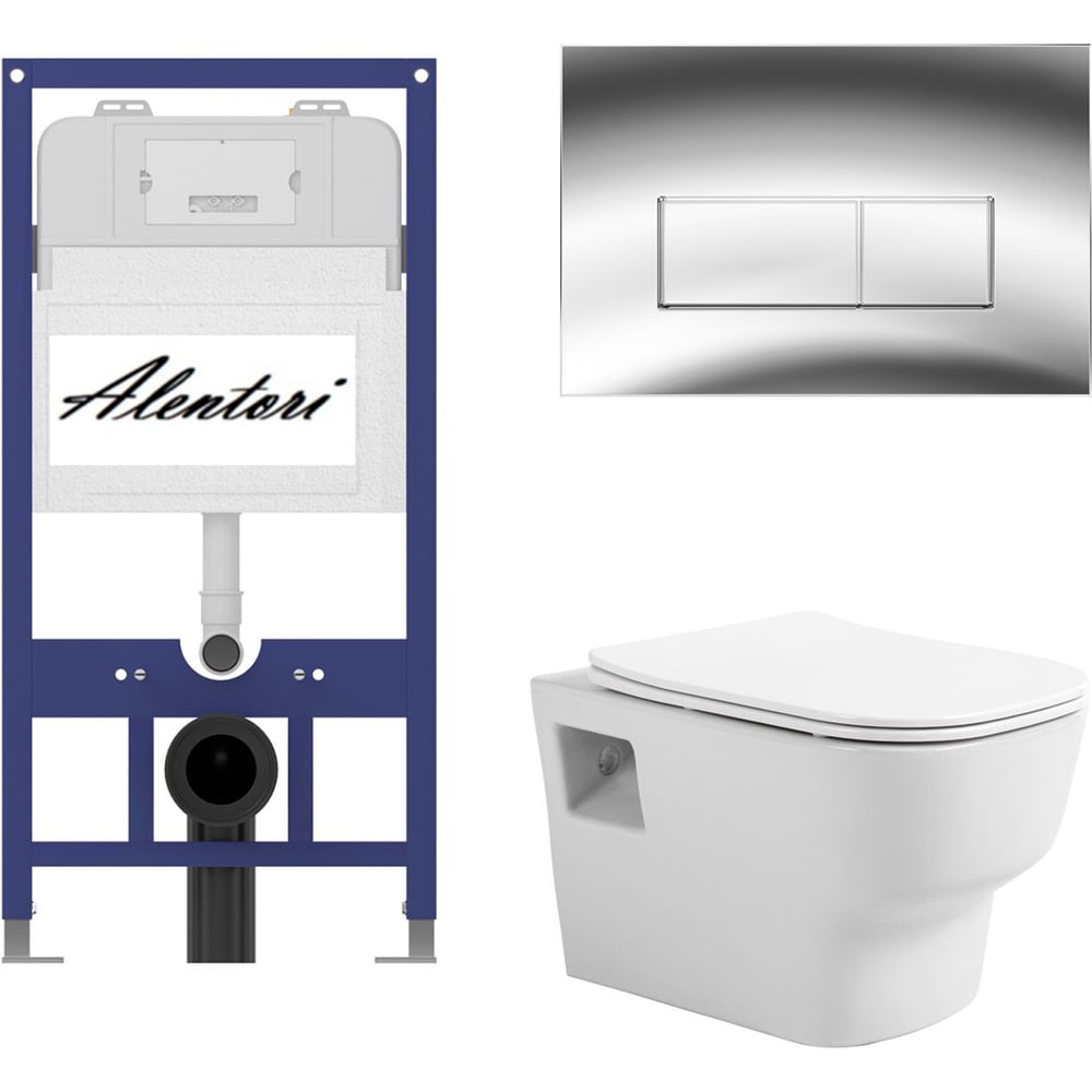 Изображение товара Инсталляция для подвесного унитаза ALENTORI AL.SIS11TAL CHI202CH1000090 современный дизайн