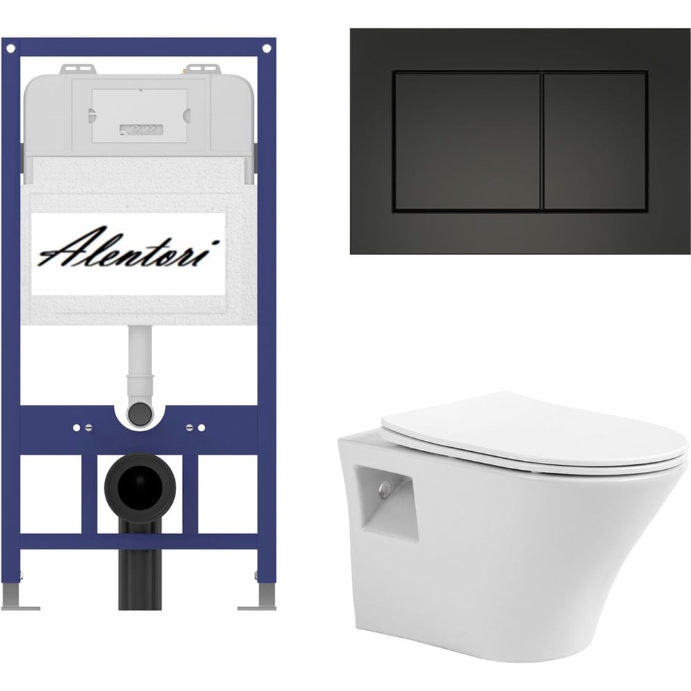 Изображение товара Комплект инсталляции для подвесного унитаза ALENTORI AL.SIS11TAL