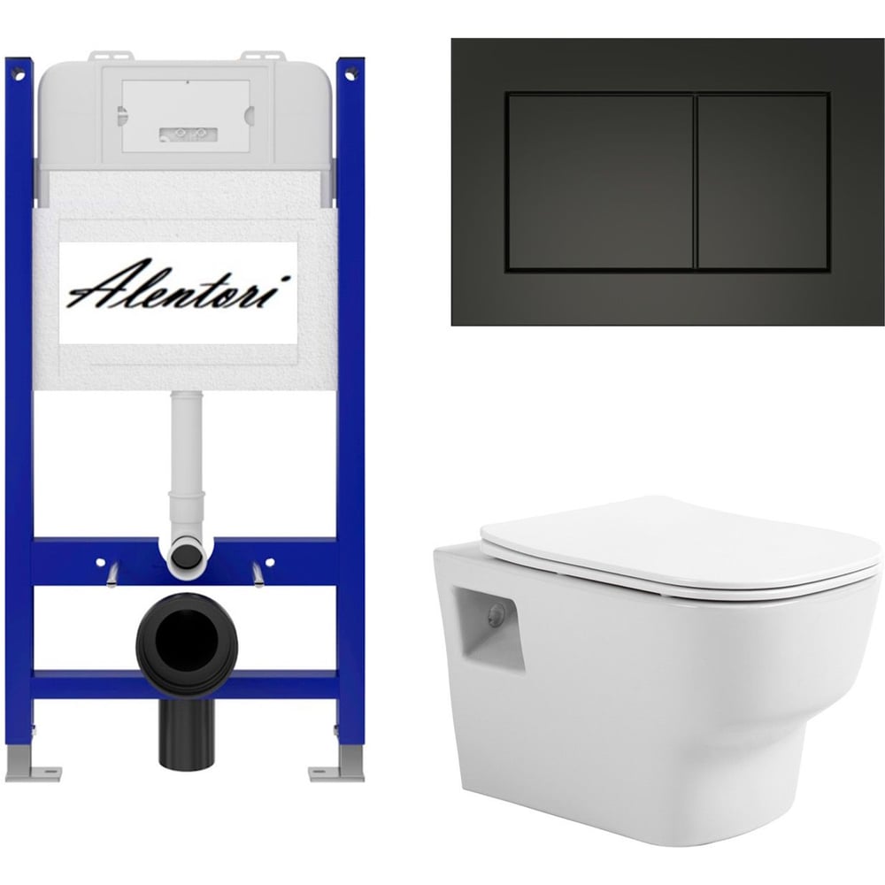 Изображение товара Комплект инсталляции для подвесного унитаза ALENTORI AL.SIS33TAL