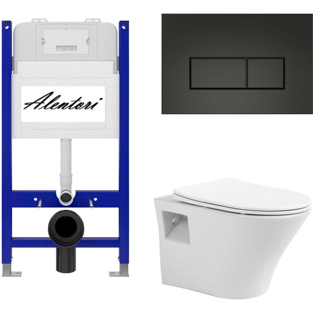 Изображение товара Инсталляция для подвесного унитаза ALENTORI AL.SIS33TAL.CHI203BM1000080