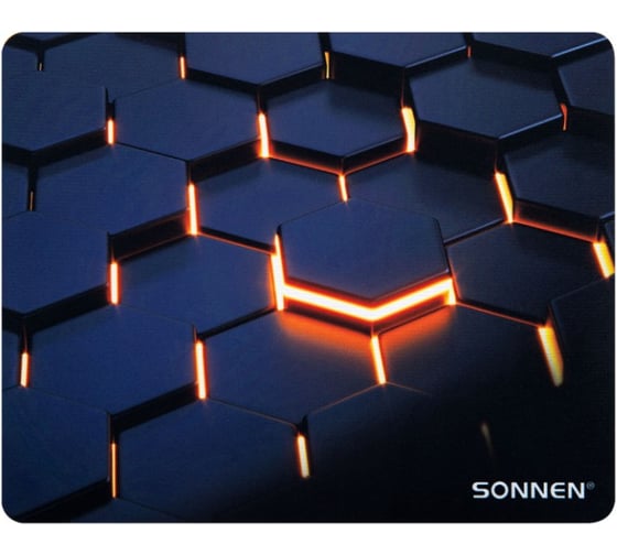 Изображение товара Коврик для мыши SONNEN HOT CELLS резина+ткань, 250x200x2мм, 513955