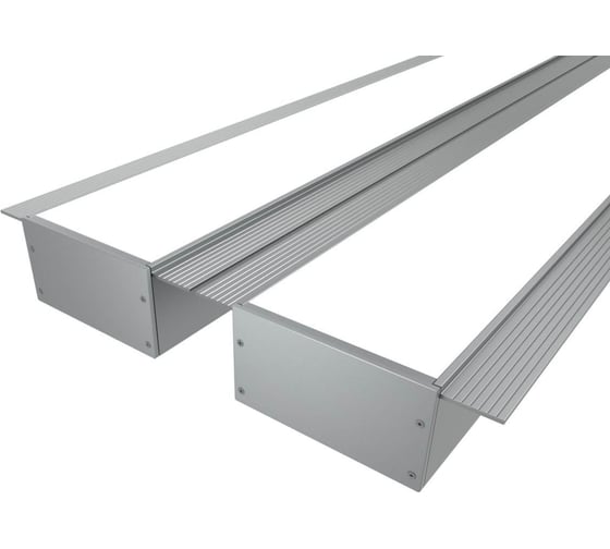 Изображение товара Комплект Ledcraft LC-LPSH3290M55-2x2Silver из 2 шт серебро (2м профиль+2м рассеиватель+2 заглушки+комплект шурупов) 1616240153