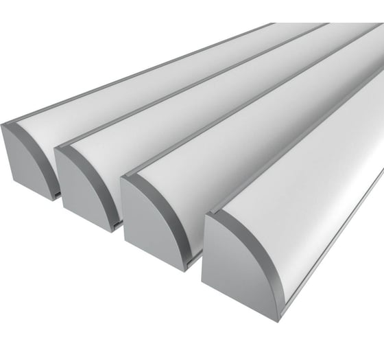 Изображение товара Комплект Ledcraft LC-LPU3030M40-3x4Silver из 4 шт серебро (3м профиль+3м рассеиватель+2 заглушки+4 крепежа) 1616340383
