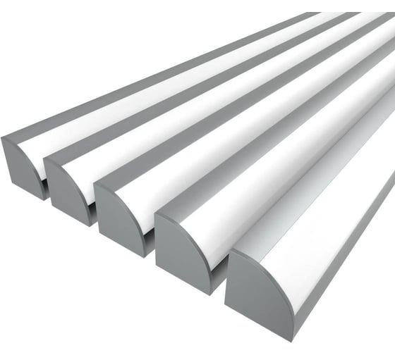 Изображение товара Комплект Ledcraft LC-LPU3333M28-3x5Silver из 5 шт серебро (3м профиль+3м рассеиватель+2 заглушки+4 крепежа) 1616340535