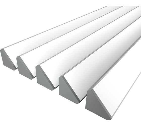 Изображение товара Комплект Ledcraft LC-LPU3838M44-2x5Silver из 5 шт серебро (2м профиль+2м рассеиватель+2 заглушки+2 крепежа) 1616240574