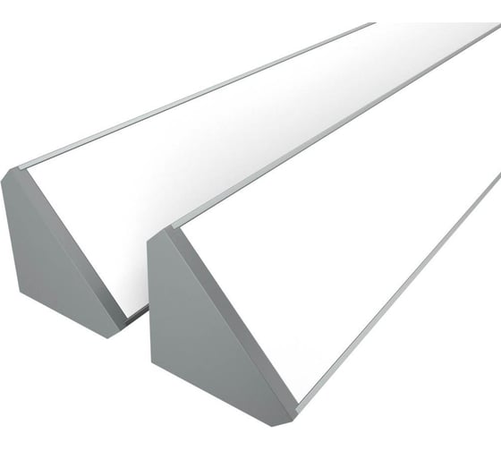 Изображение товара Комплект Ledcraft LC-LPU3838M44-3x2Silver из 2 шт серебро (3м профиль+3м рассеиватель+2 заглушки+4 крепежа) 1616340100