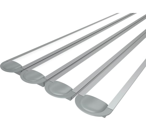 Изображение товара Комплект Ledcraft LC-LPV0722M16-2x4Silver из 4 шт серебро (2м профиль+2м рассеиватель+2 заглушки) 1616240009