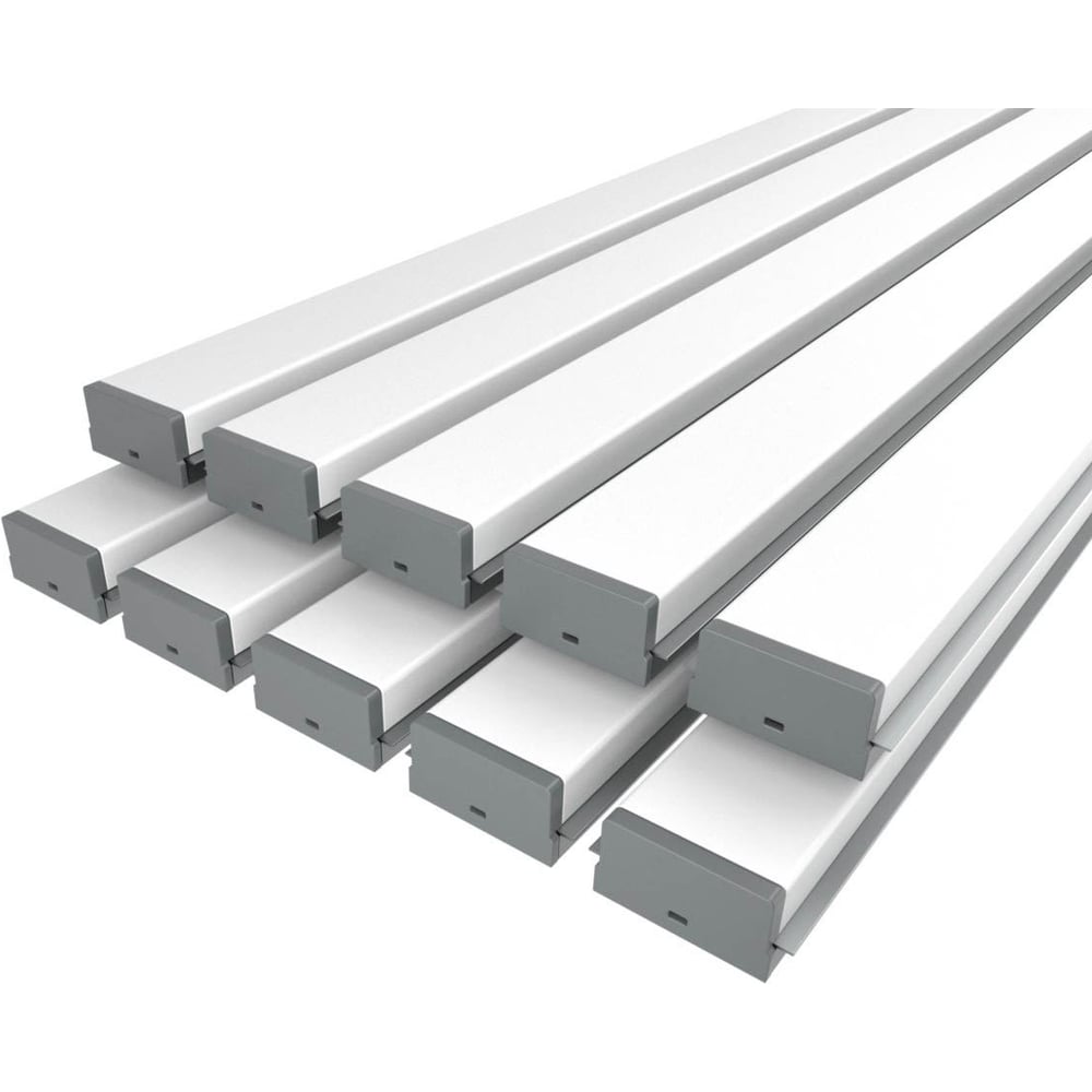 Изображение товара Комплект алюминиевого профиля для подсветки Ledcraft LC-LPV0740M36-2x10Silver 2м