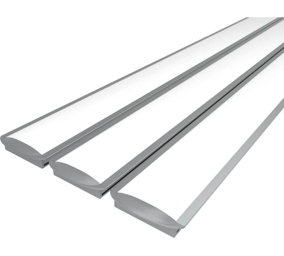 Изображение товара Комплект Ledcraft LC-LPV0734M28-3x3Silver из 3 шт серебро (3м профиль+3м рассеиватель+2 заглушки) 1616340266
